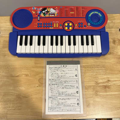 Casio SK-60 (Extremely Rare Casio V-10 Voiceman Blue Sanrio Hello Kitty Japanese Domestic Version) 32-Key Sampling Keyboard 1990s