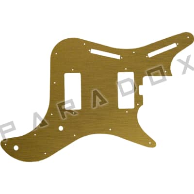 Custom Pickguard For 2020 - 2024 Made in America Nordstrand Acinonyx Short Scale Bass - Simulated Brushed Gold/Black .090"