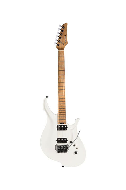 KOLOSS GT5 Aluminum Body Locking Machine Head Electric Guitar + Bag - White Satin image 1