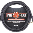 Pig Hog Tour Grade 10ft Instrument Cable 1/4 Inch to 1/4 Inch Right Angle to Straight Connectors - PH10R