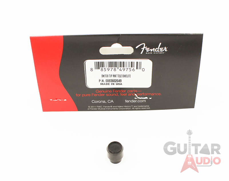 Genuine Fender Black Switch Tip for American Vintage Tele Pickup Switch image 1