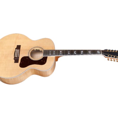 Guild USA F-512 12-String Jumbo A/E Guitar w/Case - Natural Maple image 4