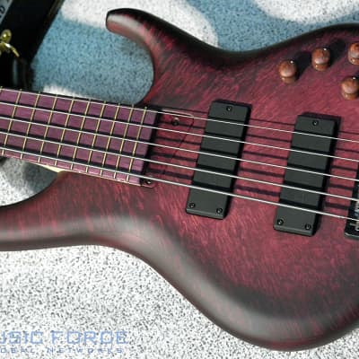 MTD US Custom Bass Andrew Gouche Signature 5 String-Hand Rubbed Plum Sunburst image 2