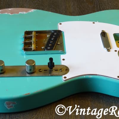 aged RELIC nitro Telecaster ALDER loaded body Seafoam Green Fender '64 Pickups bridge image 17