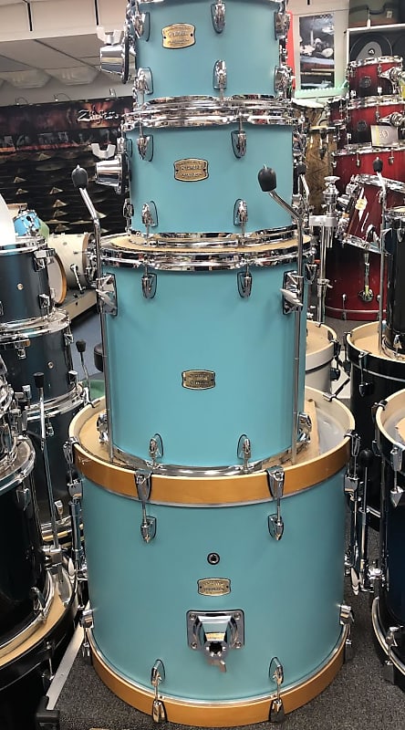 Yamaha Stage Custom Birch Set - Matte Surf Green | Reverb