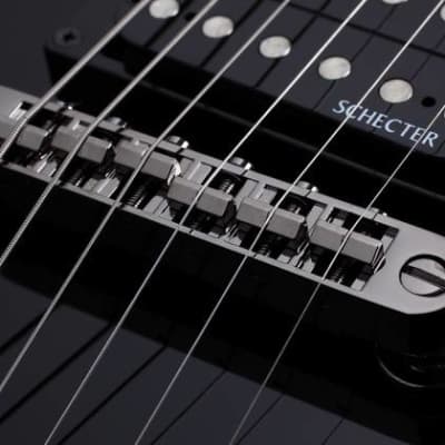Schecter 6 String Left-Handed Electric Guitar Omen-6 Gloss Black Finish image 4
