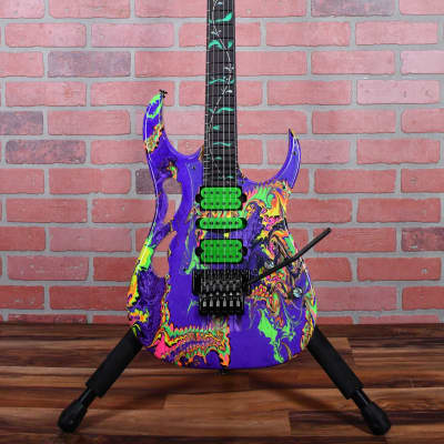 Ibanez Pia77BON Steve Vai Signature Limited Edition Brilliance of Now Hydro Dip Glow in the Dark Japan 2023 w/OHSC image 4
