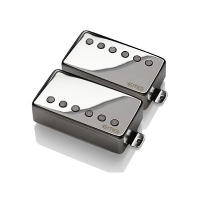 EMG ZW Zakk Wylde LS Bullseye Chrome BLK 81/85 Humbucker Limited Edition Set  | Reverb Latvia