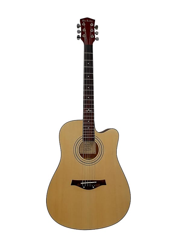 Glen Burton GA303C-NT Deluxe Dreadnought Cutaway Mahogany Neck 6-String Acoustic Guitar w/Bag & Pick image 1