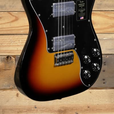 Fender American Vintage II 1975 Telecaster Deluxe Electric Guitar 3-Color Sunburst w/ Case for sale