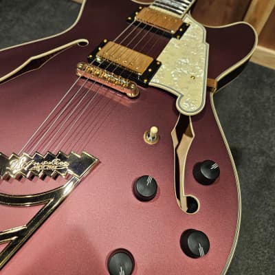 D'Angelico Deluxe DC Semi-Hollow Double Cutaway image 14