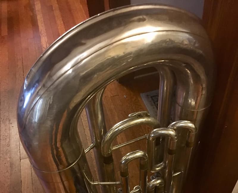 Yamaha YBB-201 Silver BBb Tuba Silver | Reverb