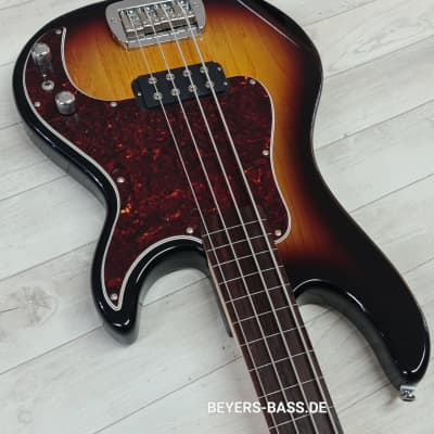 G&L Tribute Kiloton Fretless Bass RW, 3-Tone Sunburst image 2