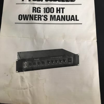 Randall RG100HT Guitar Amplifier Solid State Rack - FS5 Pedal - Owner's Manual image 6