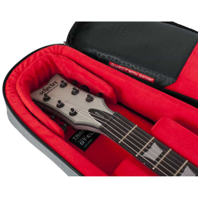 Gator Cases Transit Series Electric Guitar Padded Protective Travel Gig Bag Grey image 11