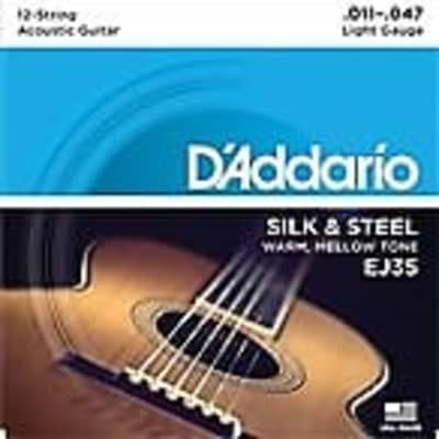 D Addario EJ35 Silk Steel 12 String Folk Guitar Strings 11 47