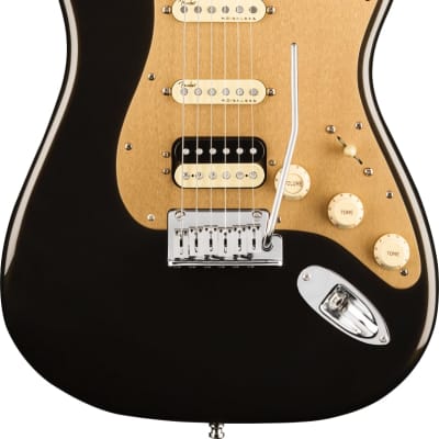 Fender American Ultra Stratocaster HSS, Maple Fingerboard, Texas Tea image 2