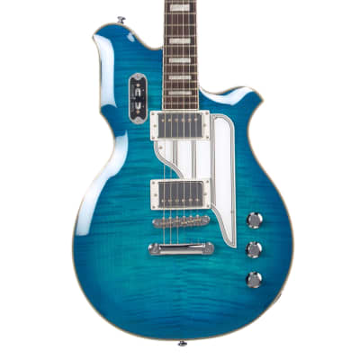 Airline Guitars MAP FM Blueburst Flame - Updated Vintage Reissue Electric Guitar - NEW!! image 1