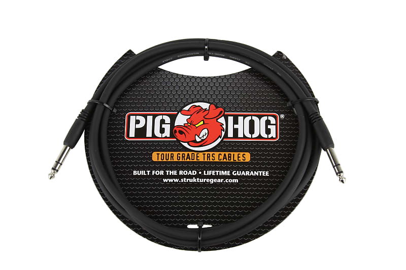Pig Hog PTRS06 1/4 inch TRS Cable, 6 ft image 1