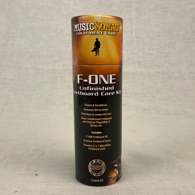 Music Nomad MN125 F-One Unfinished Fretboard Care Kit - Oil, Cloth