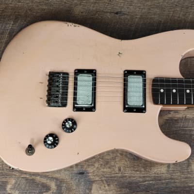 MyDream Partcaster Custom Built - Relic Shell Pink Foil Cover PAF image 3