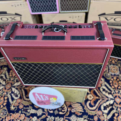 Vox AC30C2-CVR Custom Limited Edition 2-Channel 30-Watt 2x12" Guitar Combo Classic Vintage Red image 4
