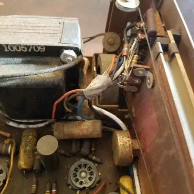Harman Kardon HA-10 The Solo Integrated Tube Amp Receiver Radio EL84 RARE 1958 - Black & Gold image 10