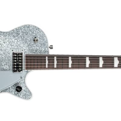 GRETSCH G6129T-89 VINTAGE SELECT '89 SPARKLE JET WITH BIGSBY - SILVER SPARKLE image 2
