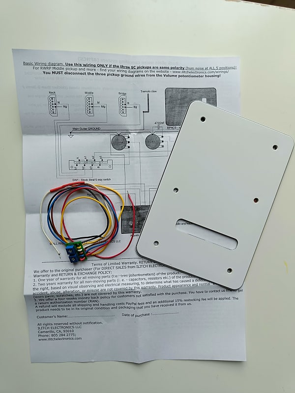 Ilitch BPNCS Back Plate Noise Canceling System for Fender Reverb