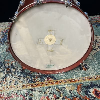 Ludwig Carmine Appice's 1970s, Custom Made 24 x15" 3 Ply Power Bass Drum 1970s - Mahogany Thermogloss image 14