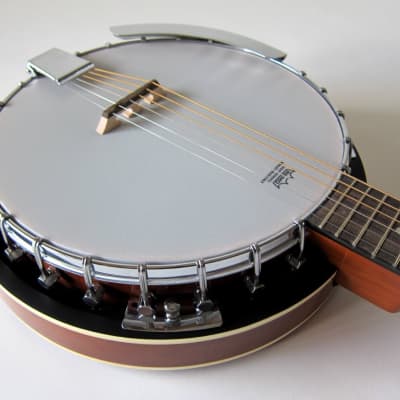 Trinity River PRB600 Mahogany Resonator 6-String Banjo-Tar w/Remo's Head image 6