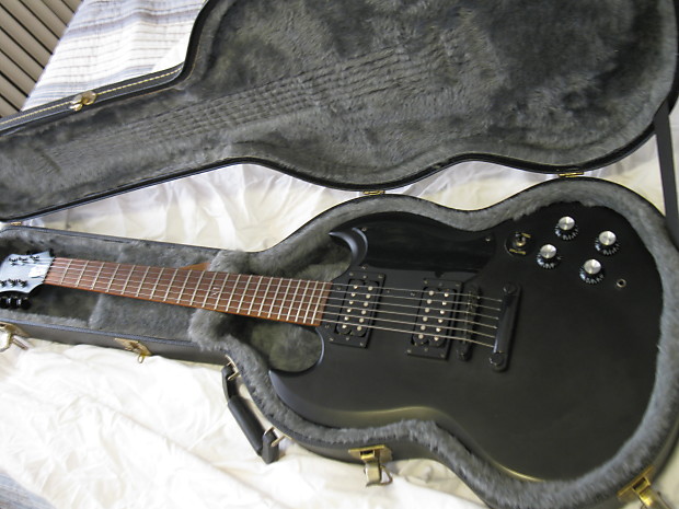 Epiphone SG Goth G-400 Electric Guitar 2004 Satin Black | Reverb