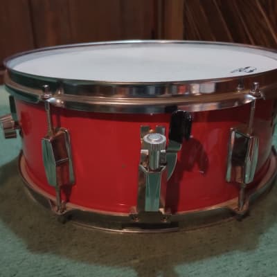 CB Percussion 14x5.5 Wood Snare Drum - Red Wrap image 2