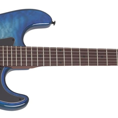 Schecter Traditional Pro Electric Guitar (Transparent Blue Burst) 866 for sale