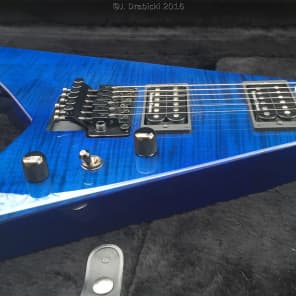 Jackson USA Custom Shop Rear Loaded Randy Rhoads  Transparent Blue image 23
