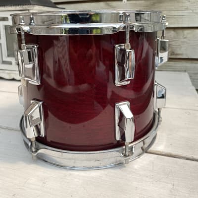 Pearl Professional DLX tom 10x8” 1983 - Wine red image 7