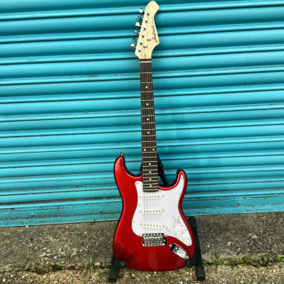 Fujigen FGN JMG6R Mustang Made in Japan Candy Apple Red | Reverb UK