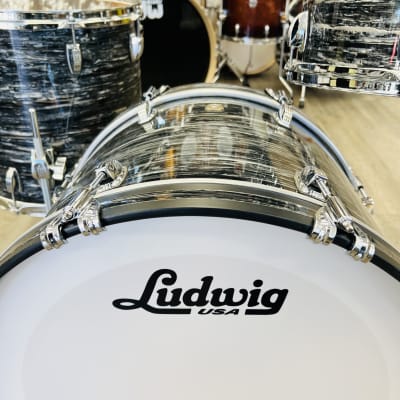 Ludwig Classic Maple Downbeat 3-Pc Shell Pack 12/14/20 (Vintage Black Oyster) image 2