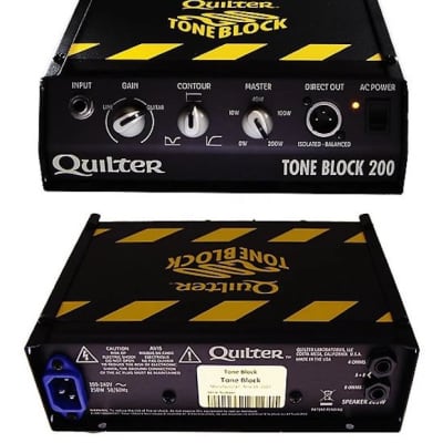 Quilter Tone Block 200 200W Guitar Bass Head Amp Amplifier Solid State Black/Yellow for sale