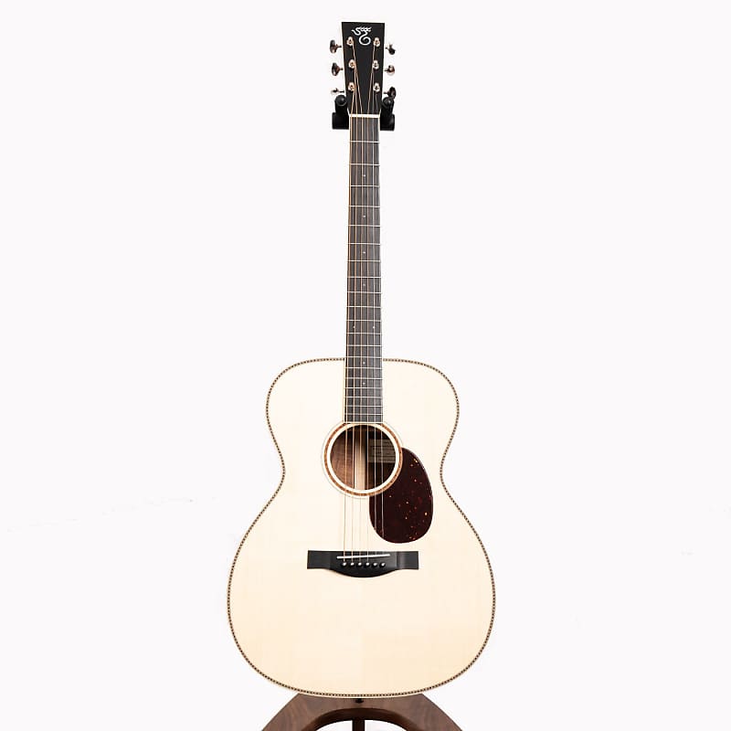 Santa Cruz OM Custom Acoustic Guitar, Flamed Koa & Italian Spruce image 1