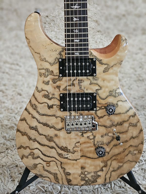 PRS SE Custom 24 Electric Guitar - Burled Ash Natural with