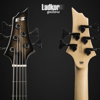 ESP E-II BTL-5 Black Natural Burst 5 String Bass Guitar NEW