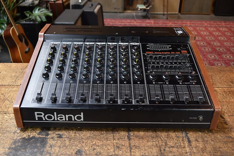 Roland PA-150 Stereo Mixer with Spring Reverb 80's | Reverb
