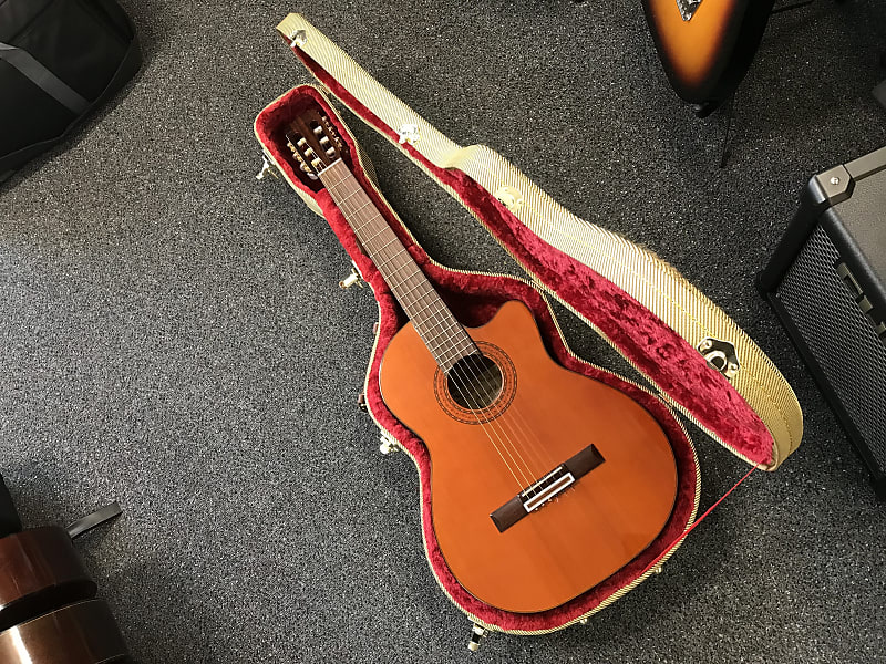 Alvarez AC60SC Classical Acoustic-Electric Guitar mid 2000s discontinued model in excellent condition with beautiful vintage hard case and key included. image 1