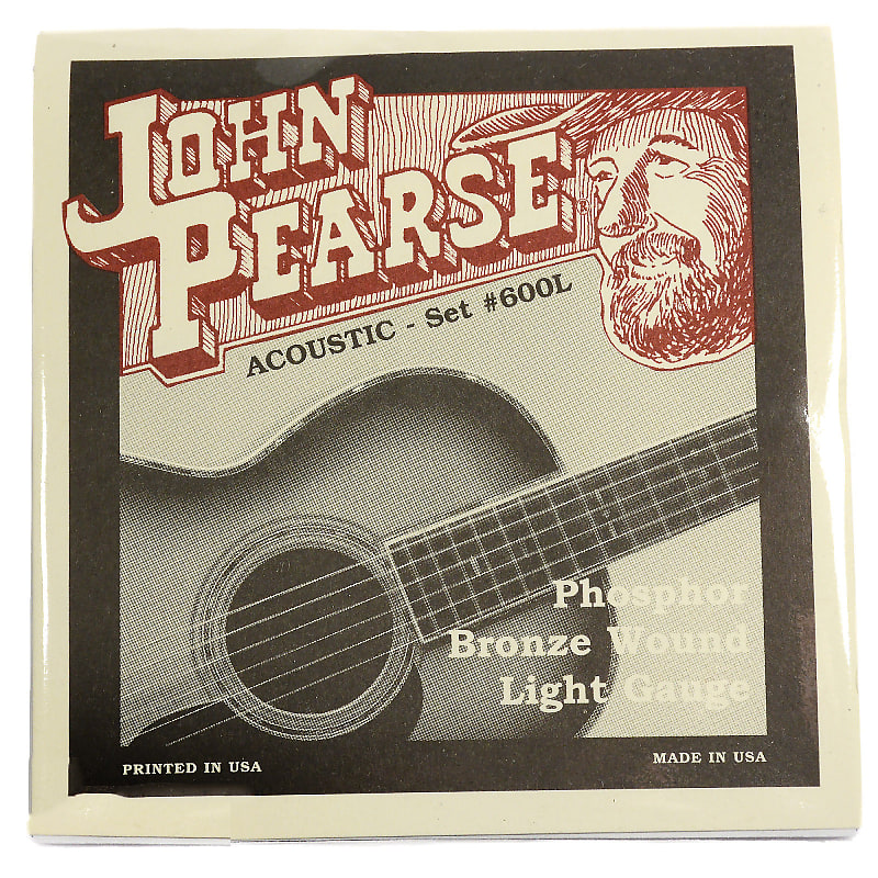 John Pearse Acoustic Strings Phosphor Bronze Light 12-53 image 1