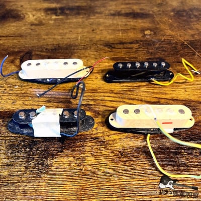 Various Unknown S-Style Pickups - Lot of 4 (Cream/Black - Unknown)