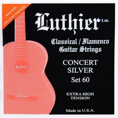 Cuerdas Clásica Luthier Set 60 Concert Silver Extra High for sale