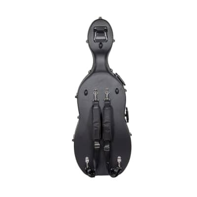 Crossrock ABS Molded Cello Hard Case with Wheels in Black- For Both 4/4 Size and 3/4 Size image 6