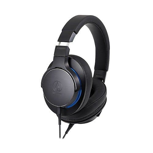 Audio-Technica ATH-MSR7bBK Over-Ear High-Resolution Headphones (Black)  			