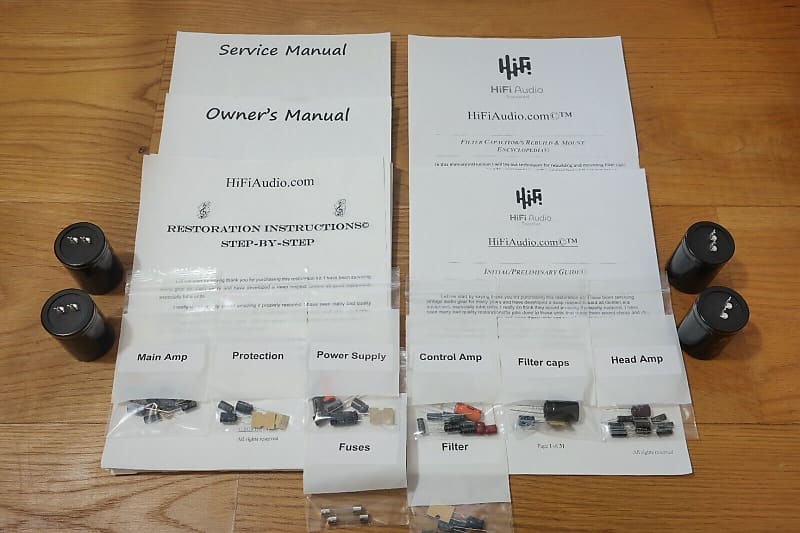 Pioneer SA-1000 restoration kit filter capacitor repair rebuild fix  			